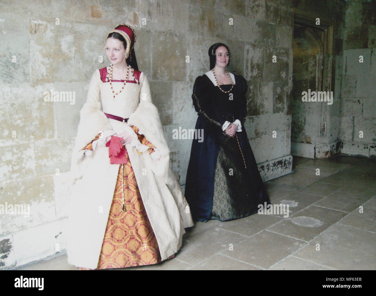 The Queen at Hampton Court Palace, Middlesex Stock Photo