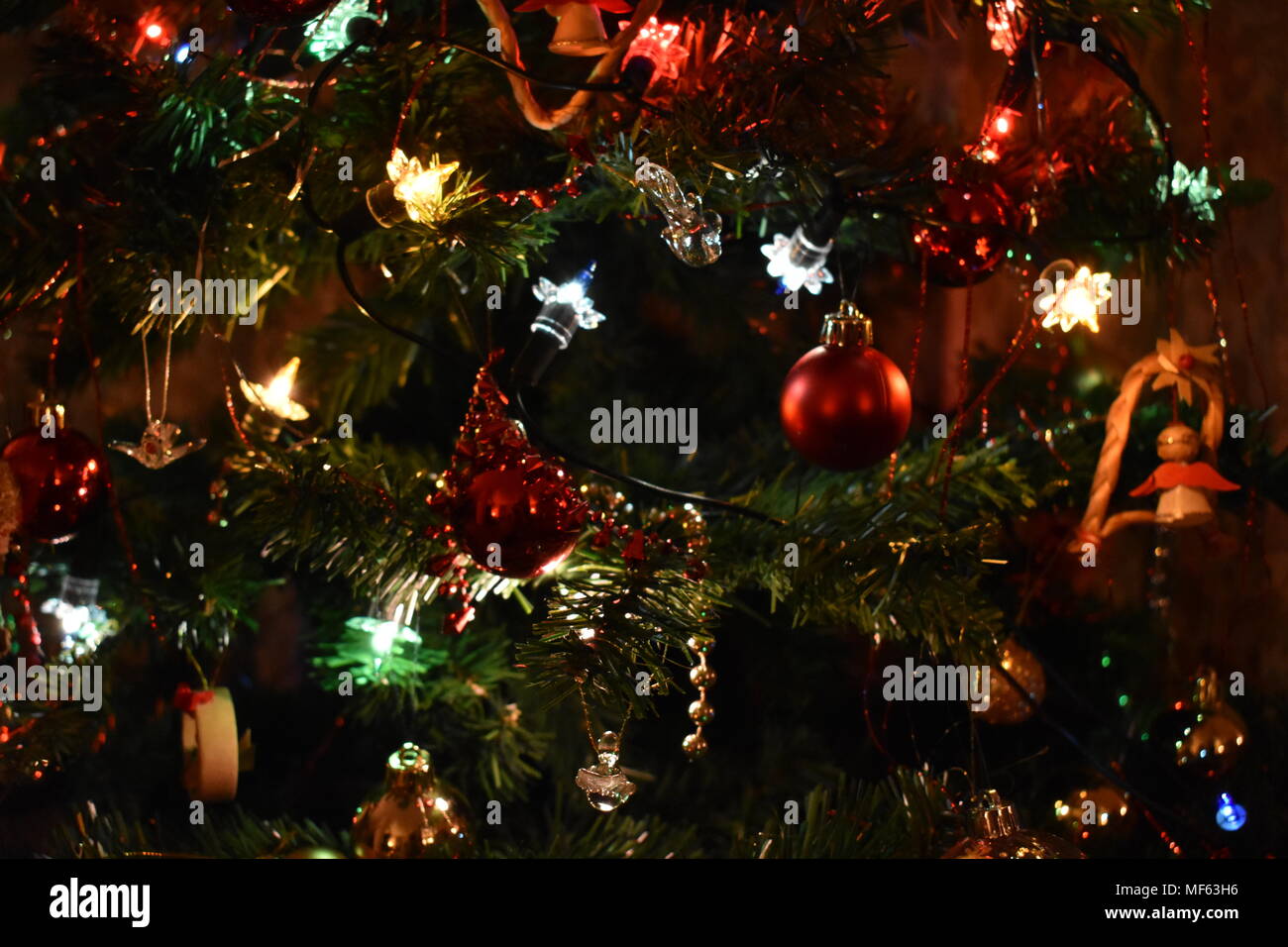 Christmas lights and fires Stock Photo Alamy