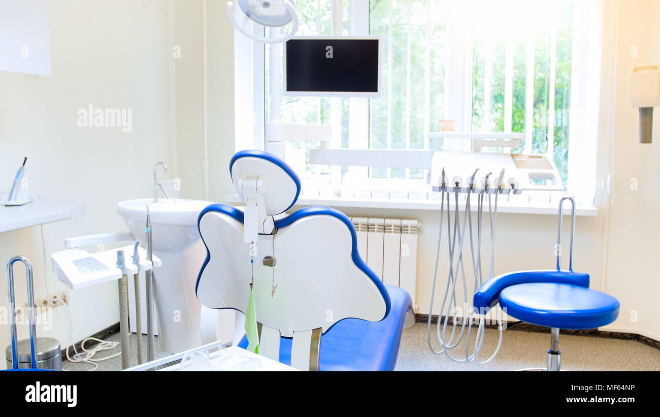 Modern equipment and instrument in dental clinic Stock Photo Alamy