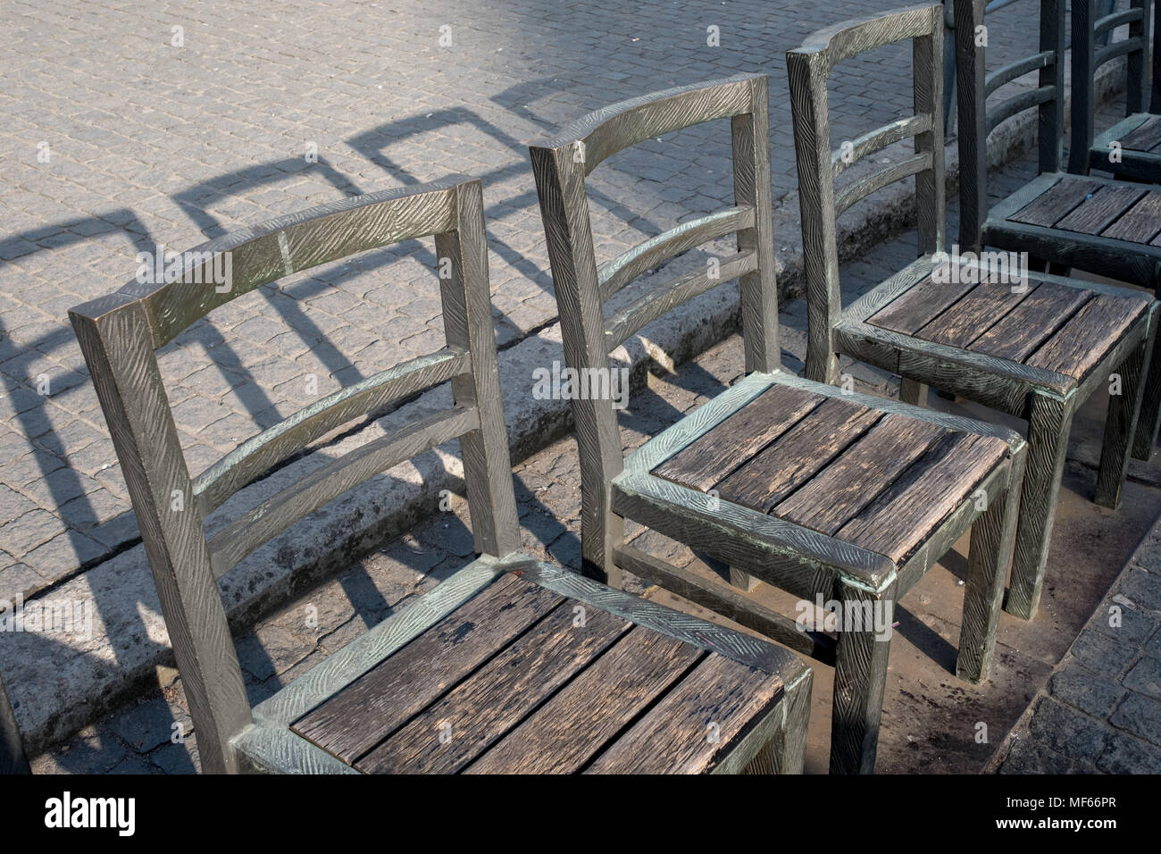 Cracow Poland. Commemoration memorial to deported Jews art