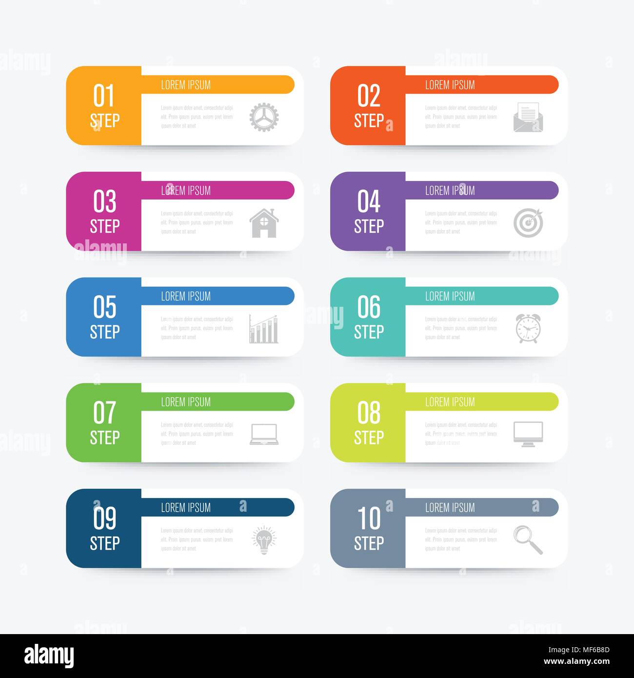 Vector illustration infographics 10 options Stock Vector Image & Art ...