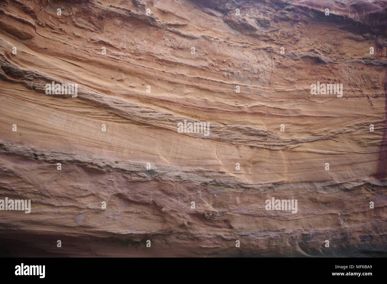 Dune Cross Bedding, Sedimentary Structure in Otter Sandstone. Jurassic