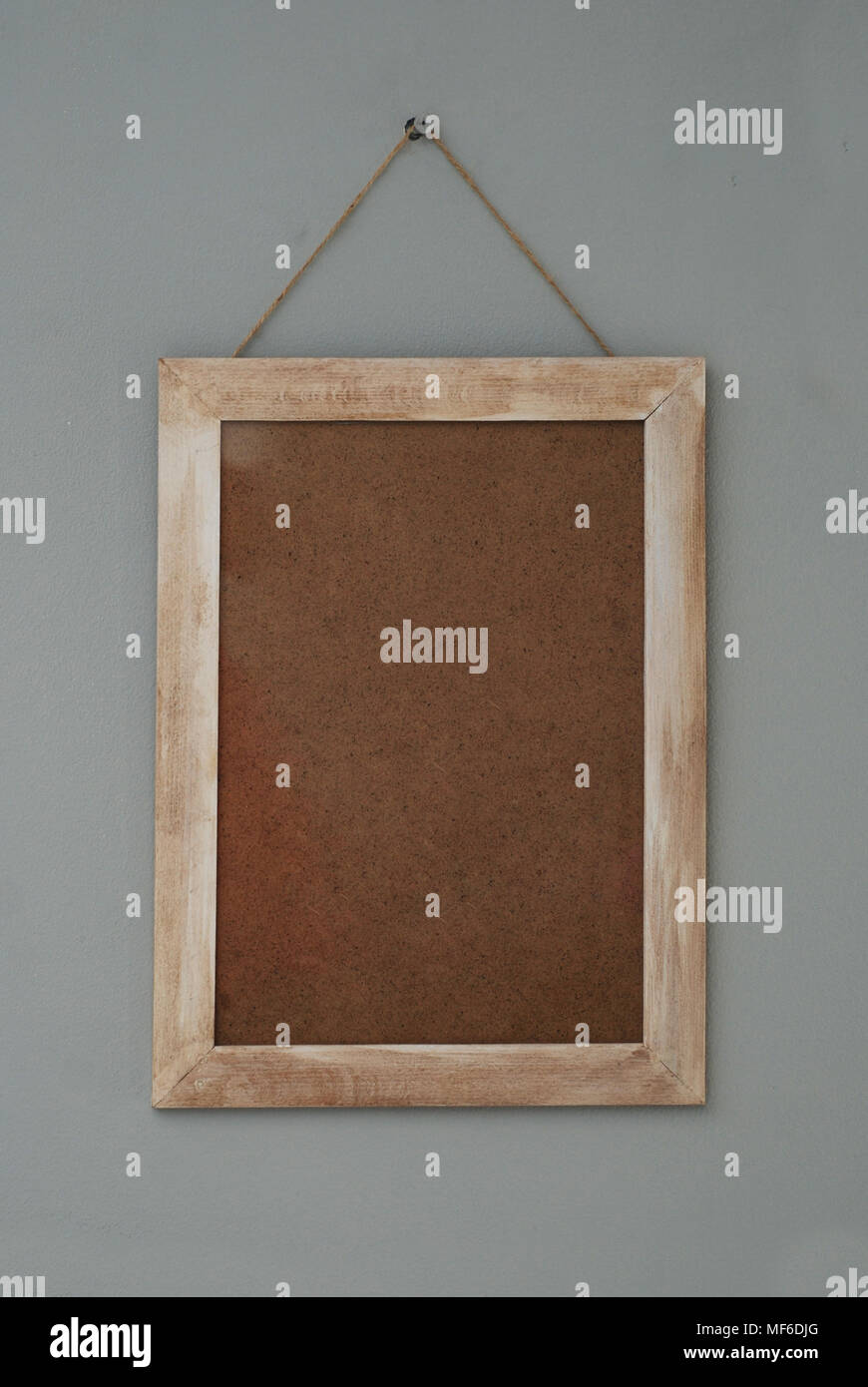 Wooden Rustic Frame. Isolated rustic Wooden Background Empty copy space Text Mesage Stock Photo