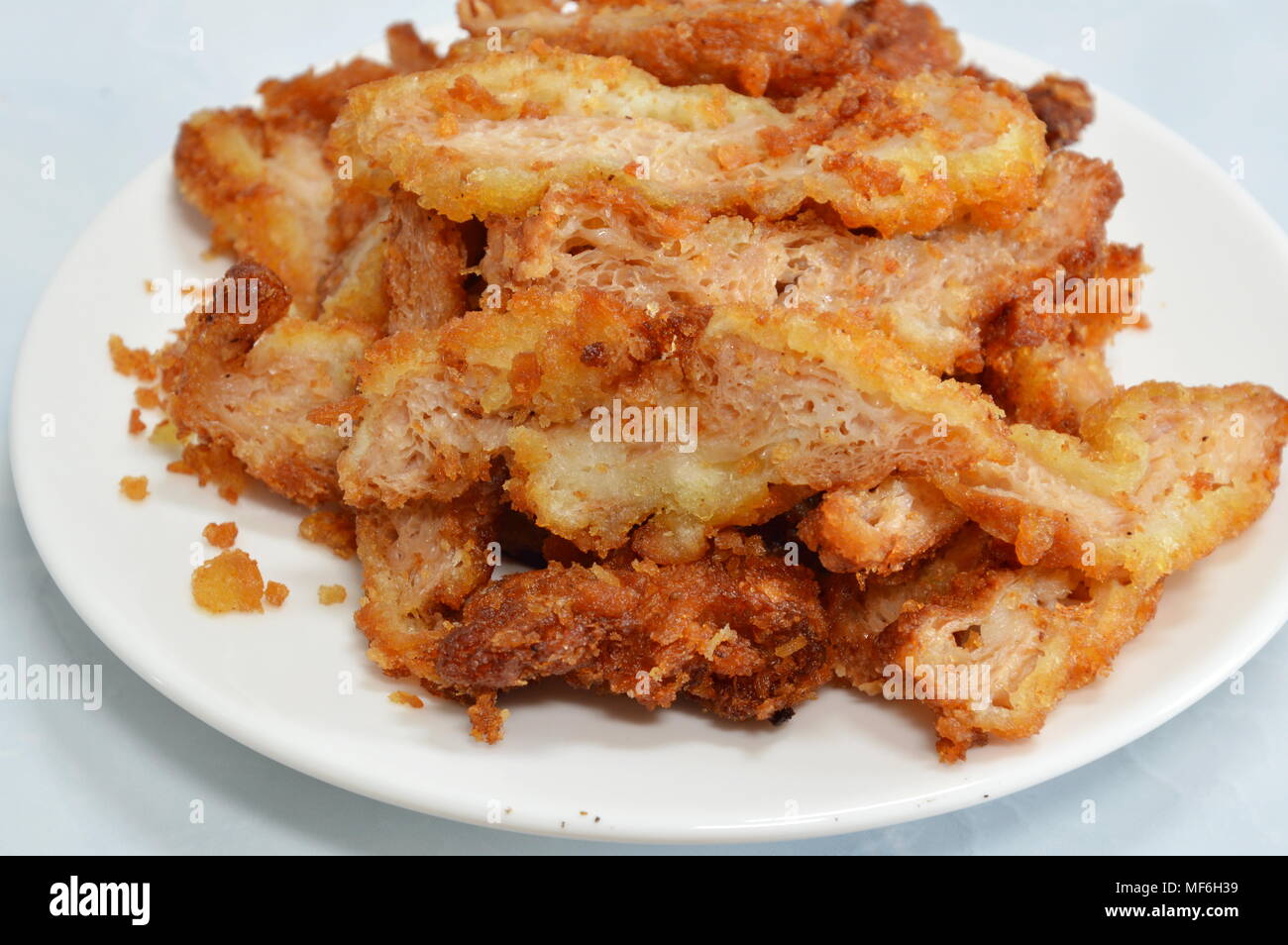 deep fried pork made from textured vegetable protein Stock Photo Alamy