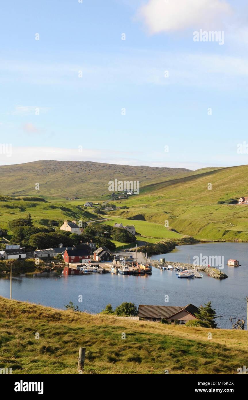 Voe village in the Shetland Isles Stock Photo Alamy