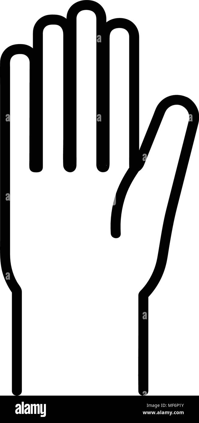 Human Hand Outline Icon Isolated On White Background Stock Vector Image Art Alamy Human Hand Outline Icon Isolated On White Background Stock Vector Image Art Alamy