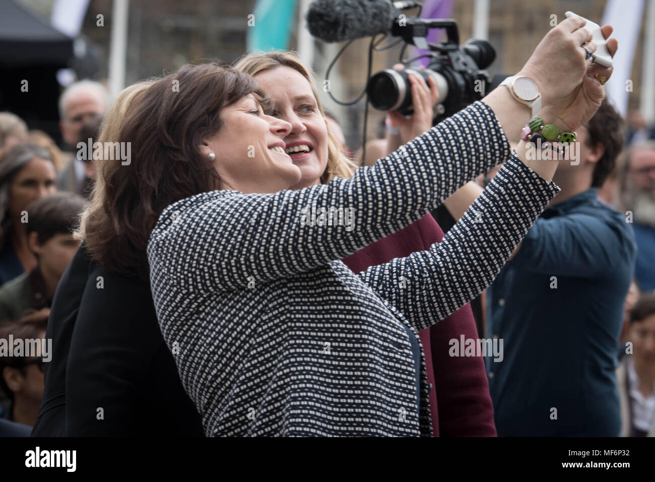 Claire Rudd Energy Secretary Claire Perry (left) and Home Secretary Amber Rudd take ...