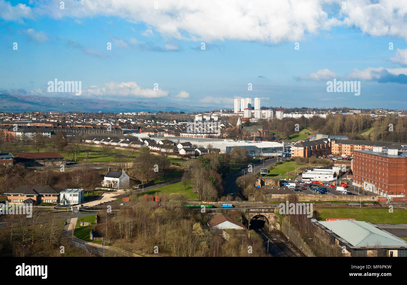 Glasgow aerial hires stock photography and images Alamy