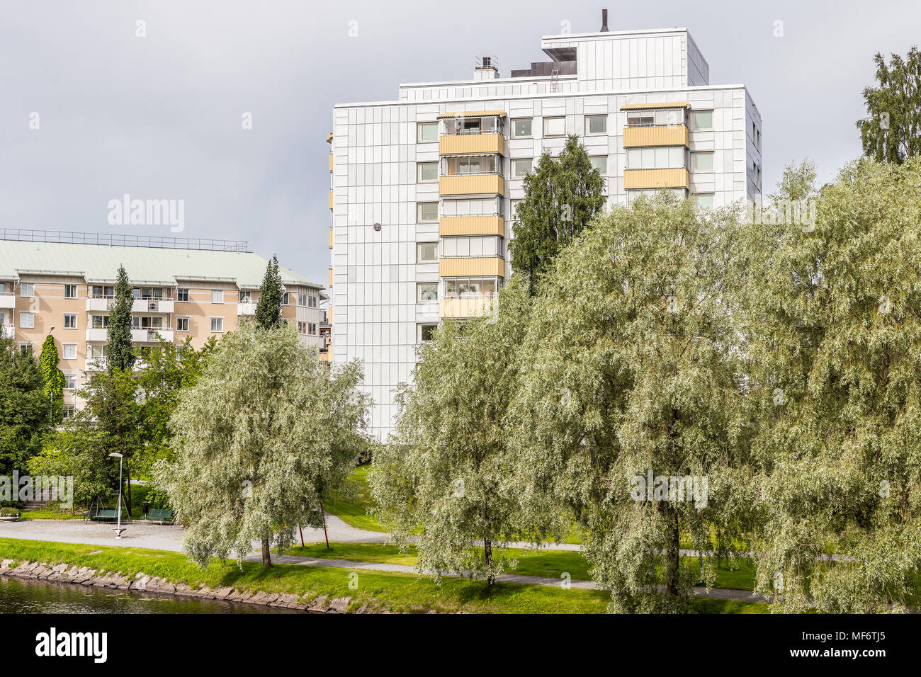 Apartment building in Boden, Sweden Stock Photo Alamy