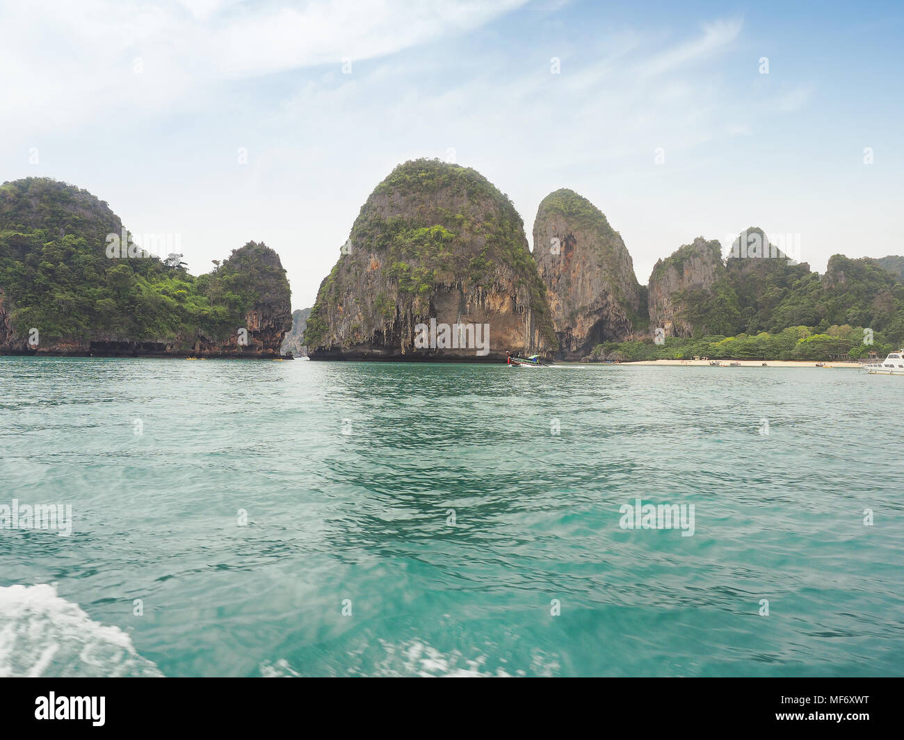 Seaview of Hong islands group, Phang Nga National Park, Krabi Stock Photo