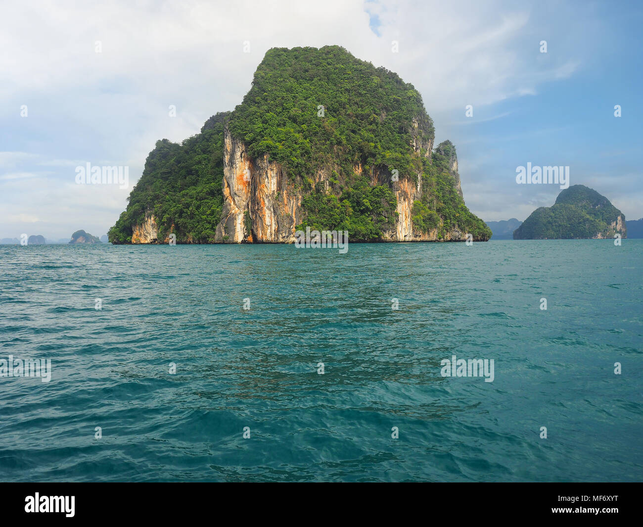 coastline of Hong islands group, Phang Nga National Park, Krabi Stock Photo