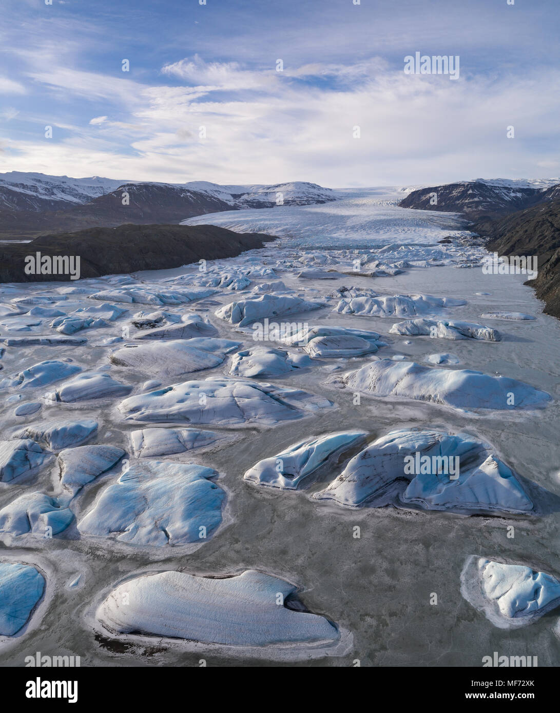 Aerial glacier hi-res stock photography and images - Alamy