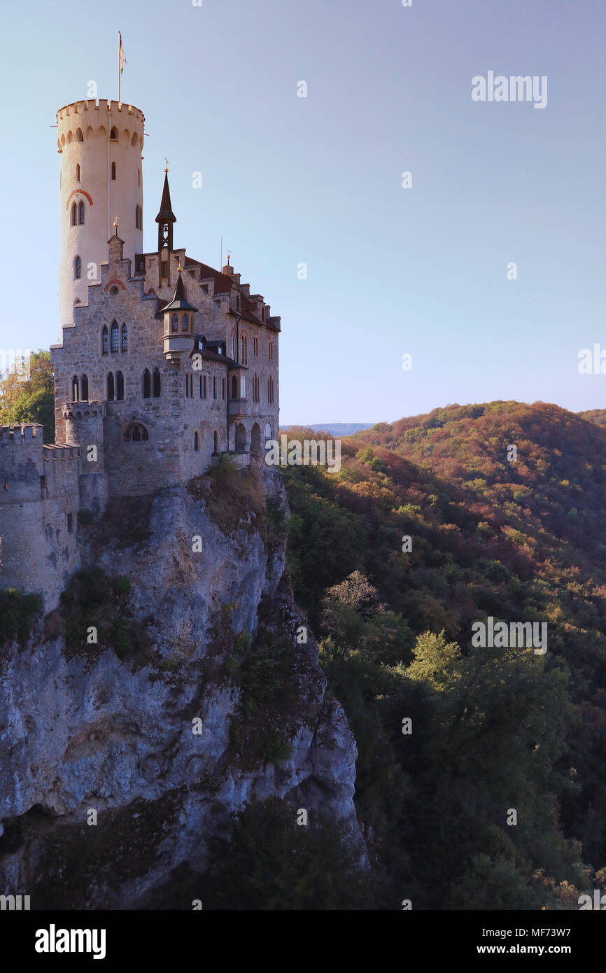 Lichtenstein Castle, Baden-Württemberg Stock Photo