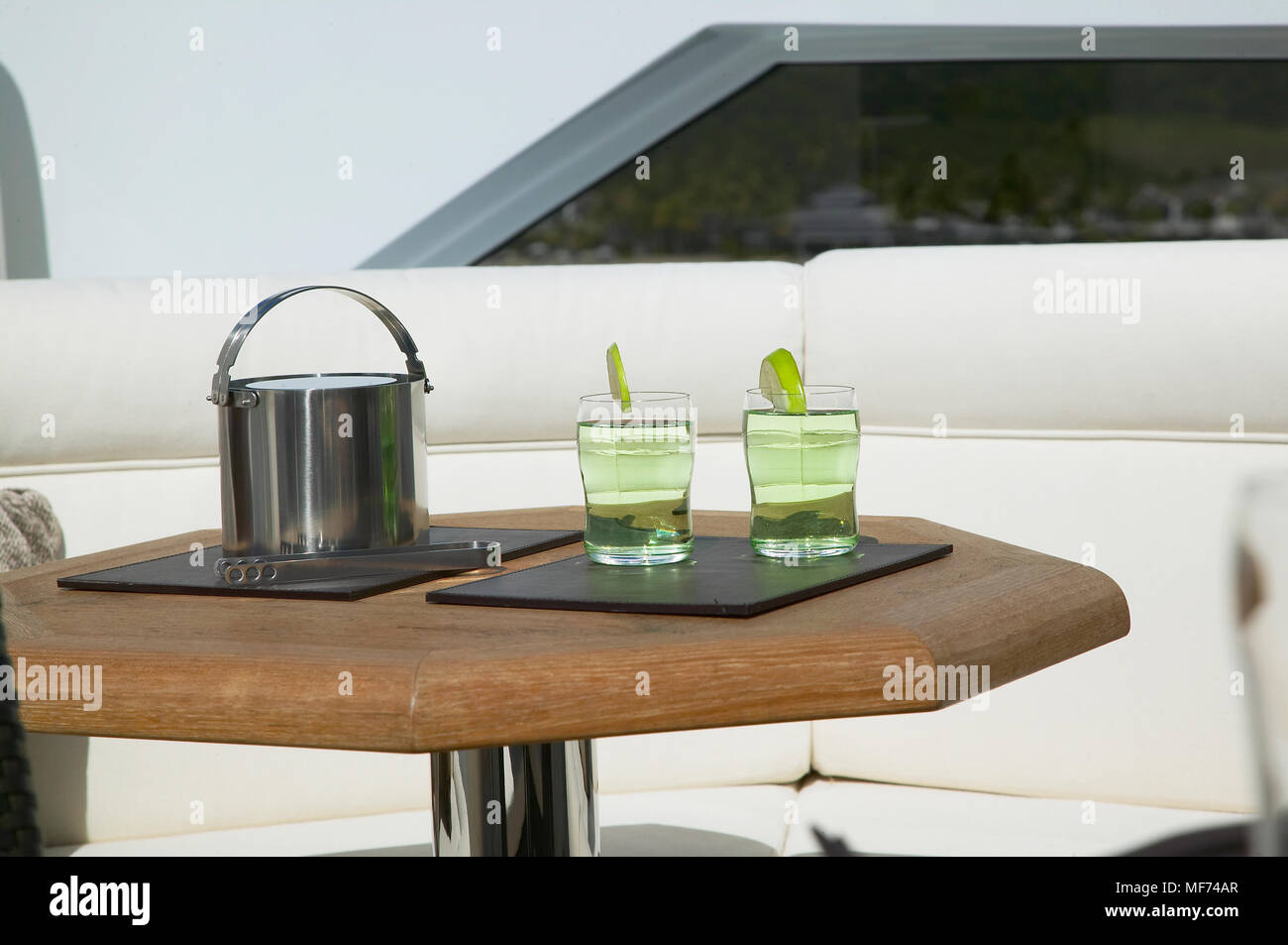 Drinks and icebucket Stock Photo Alamy