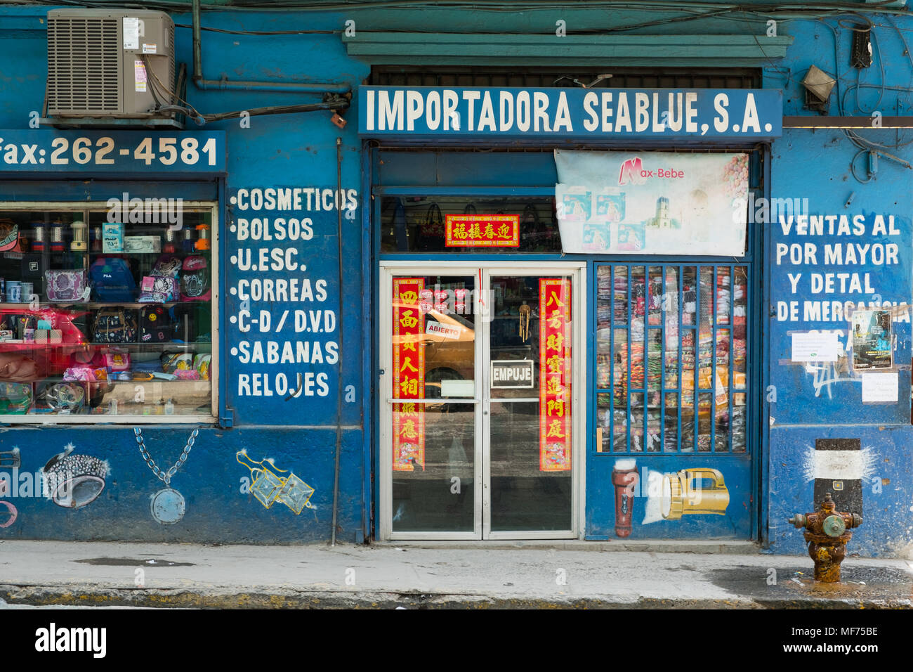 Panama City Panama March 18 Storefront Little Shop Mini Super In Shopping Area In Panama City Import Export Shop Stock Photo Alamy