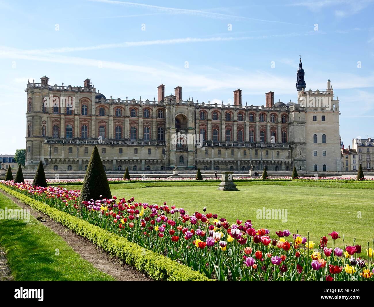 Chateau Saint Germain in springtime. SaintGermainenlaye, France