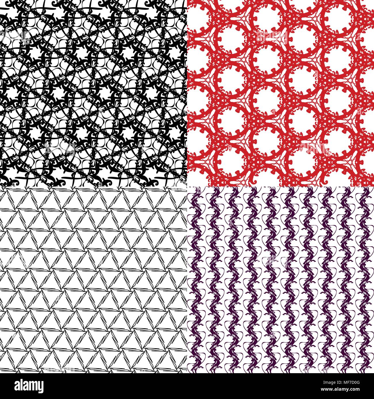 Set of pattern. Modern stylish texture. Repeating abstract background ...