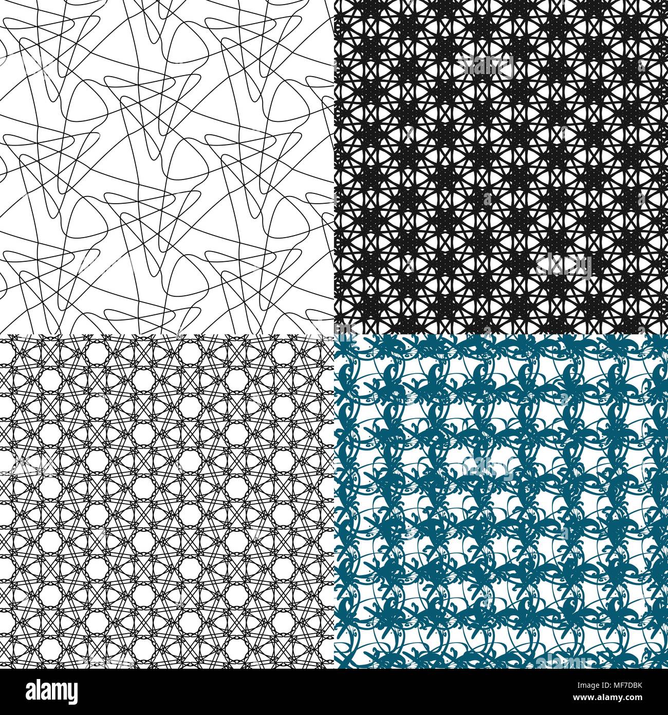 Set of pattern. Modern stylish texture. Repeating abstract background ...