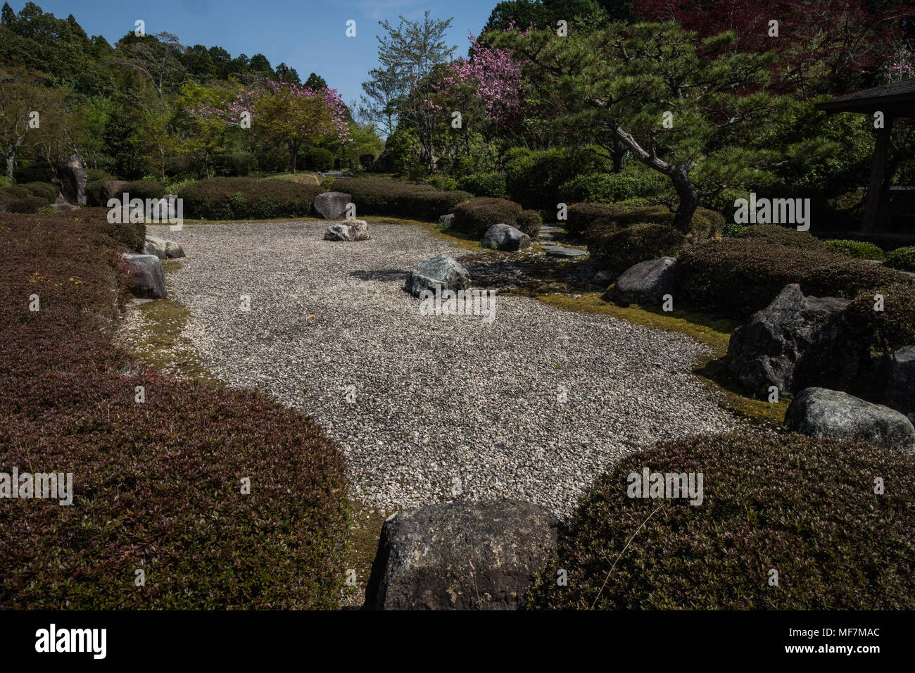 Daichiji Garden - The Horai garden at Daichiji is maintained by Shimizu Toshiharu, a priest who is also a teacher at a local school. The original conc Stock Photo