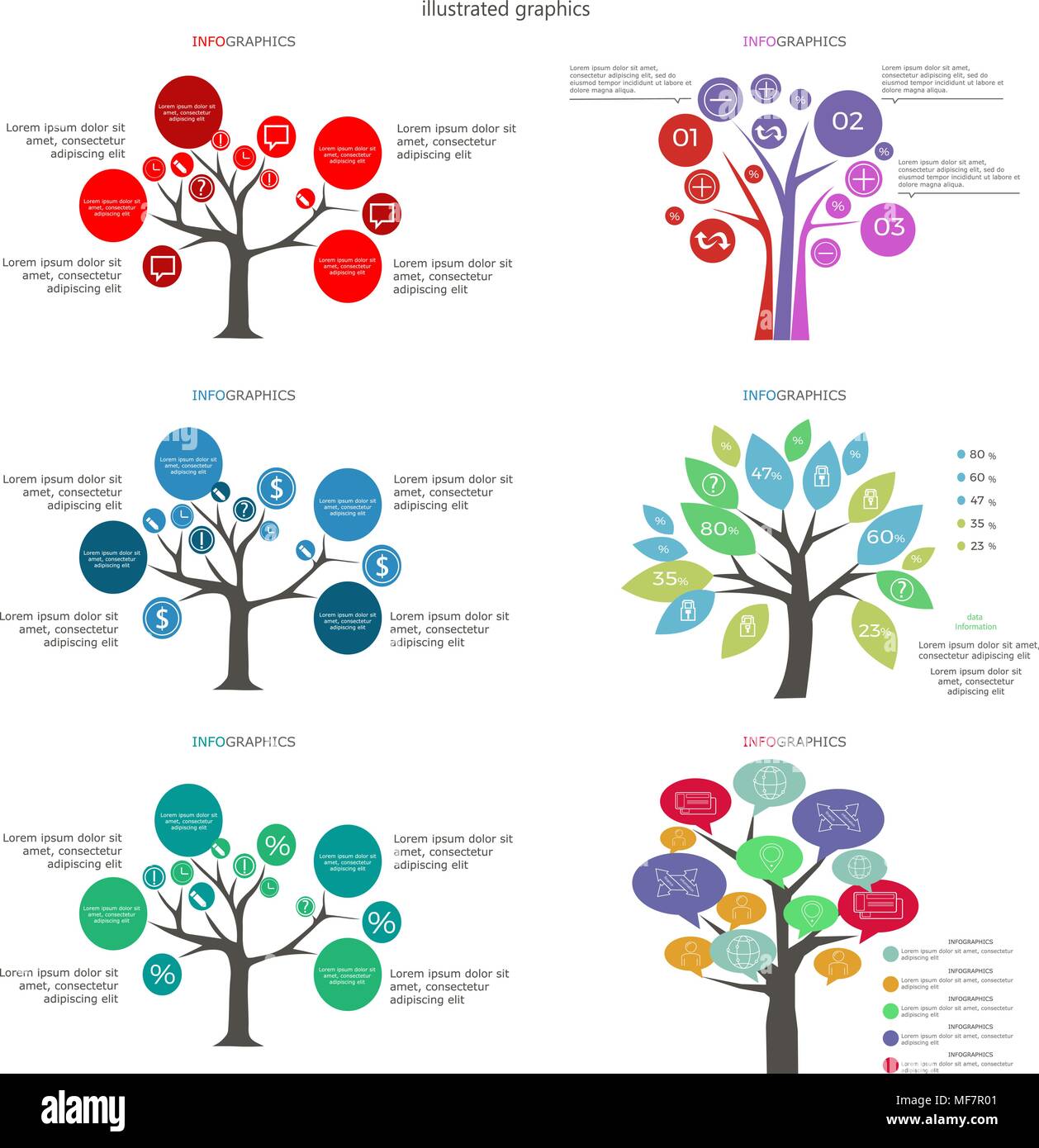 Tree trees chart hi-res stock photography and images - Alamy