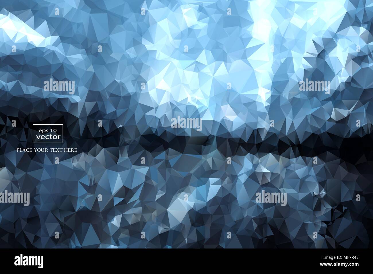 Modern Design. Abstract background from triangles to polygons Stock Vector