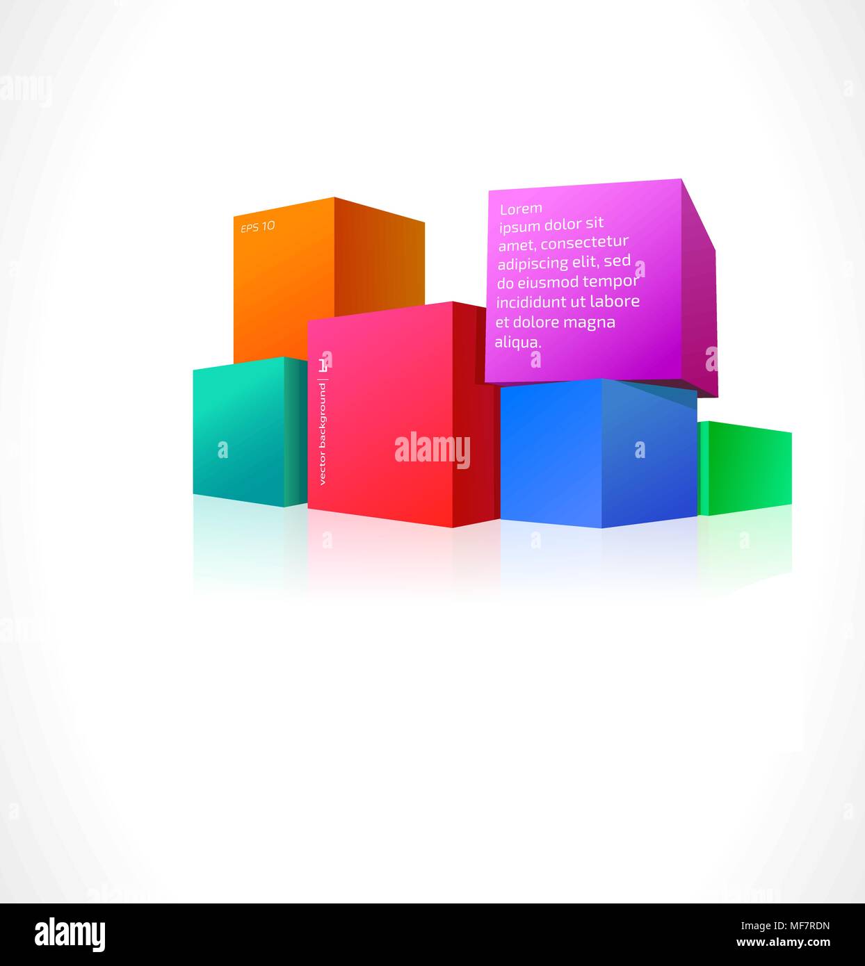 Cubes stacked building concept 3d hi-res stock photography and images ...