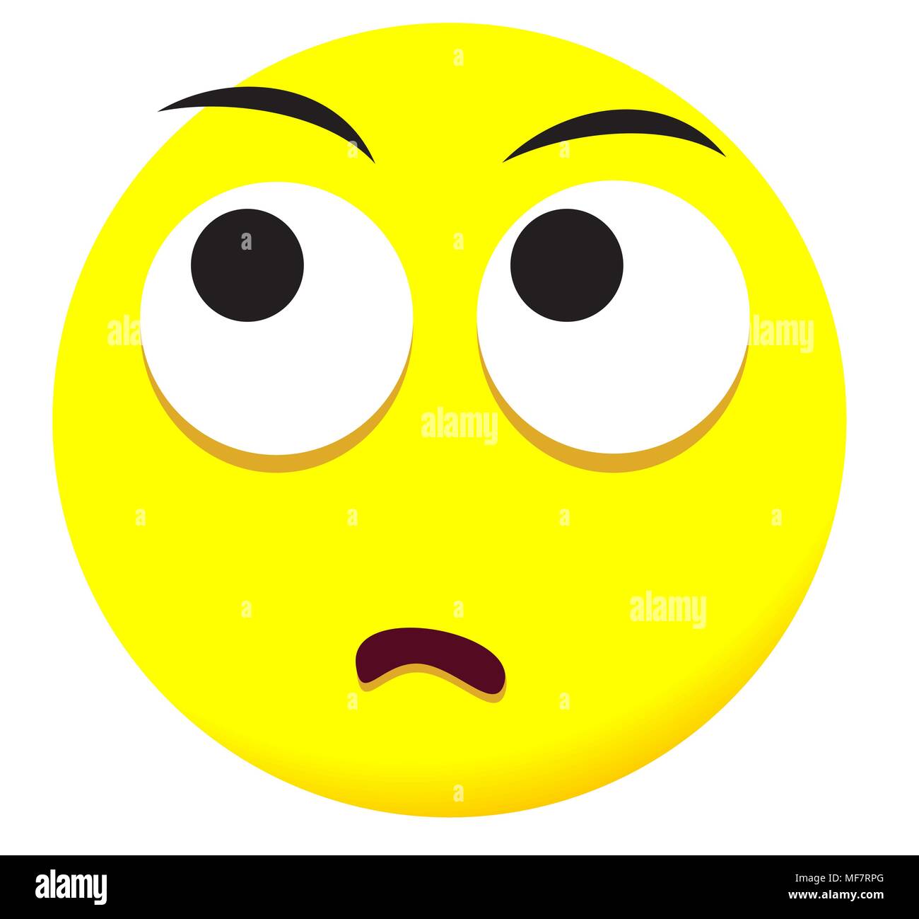 Emoji icon with emotional faces Stock Vector