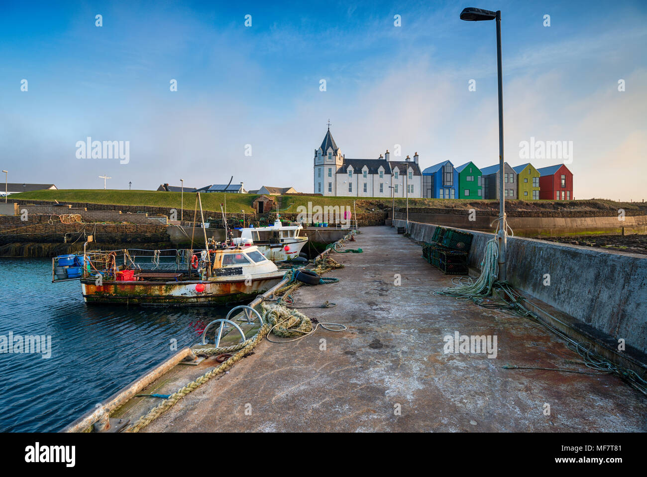 The harbour at John O Groats on the northern tip of Scotland and the most northern point in 