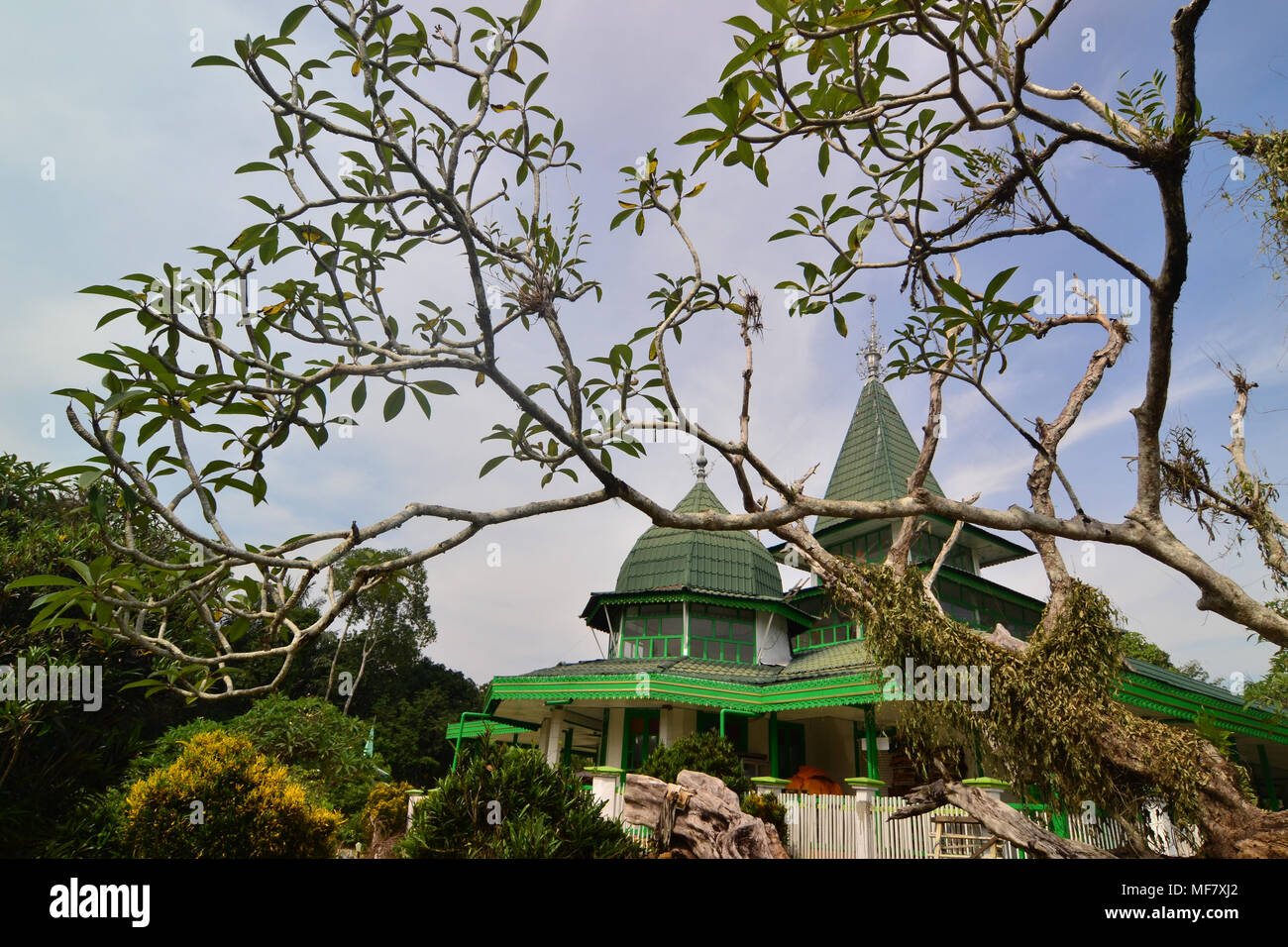 the traditional mosque built in 1625, is the second oldest mosque in South Kalimantan, Indonesia Stock Photo