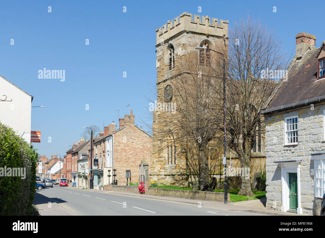 Saint Edmund, King and Martyr Church in the pretty market town of Shipston-on-Stour in Warwickshire,UK Stock Photo