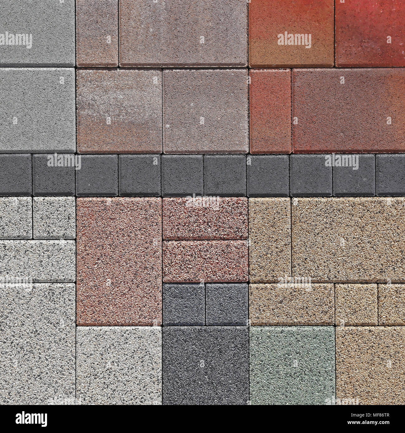 Concrete Tiles For Outdoor Patio Pavament Stock Photo Alamy