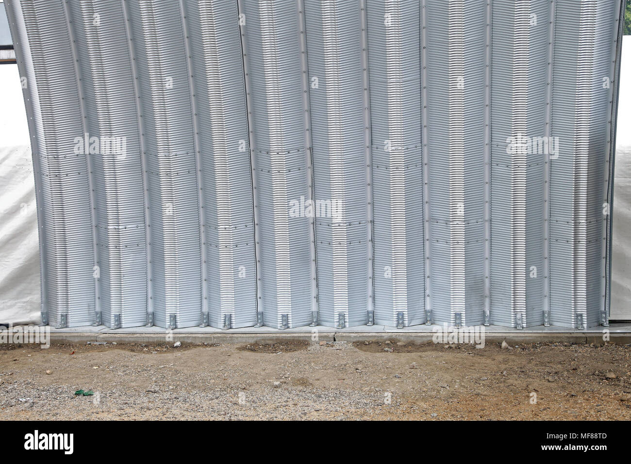 Prefabricated Self Supporting Steel Arch Structure Building Stock Photo ...