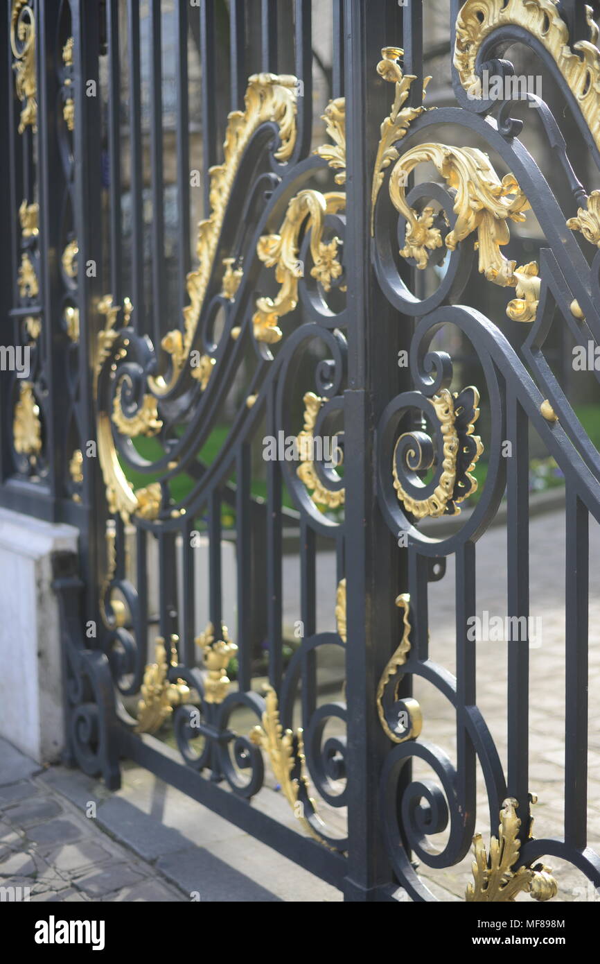 Gate in Paris Stock Photo