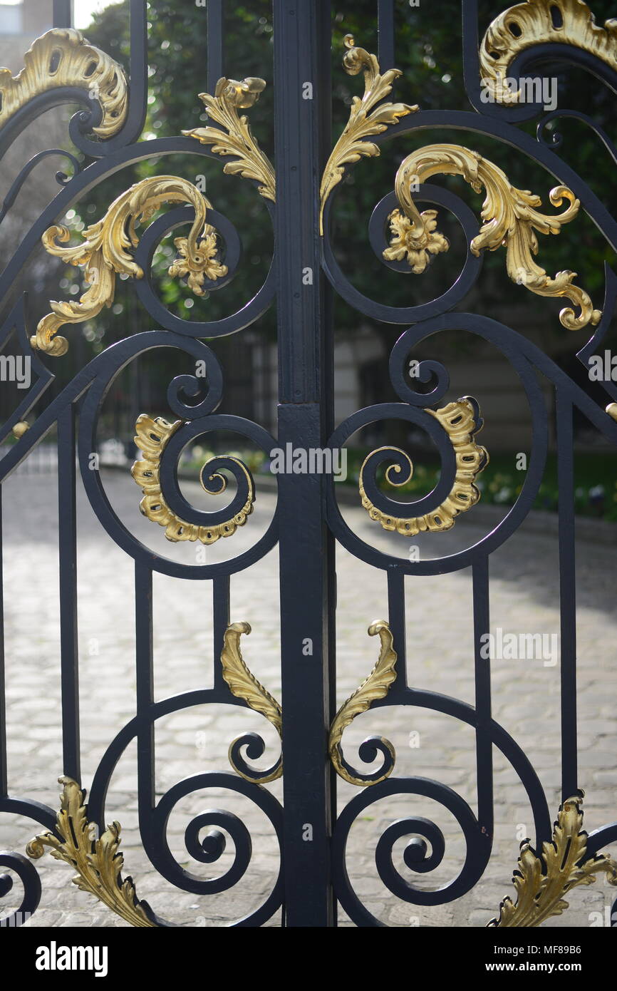 Gate in Paris Stock Photo