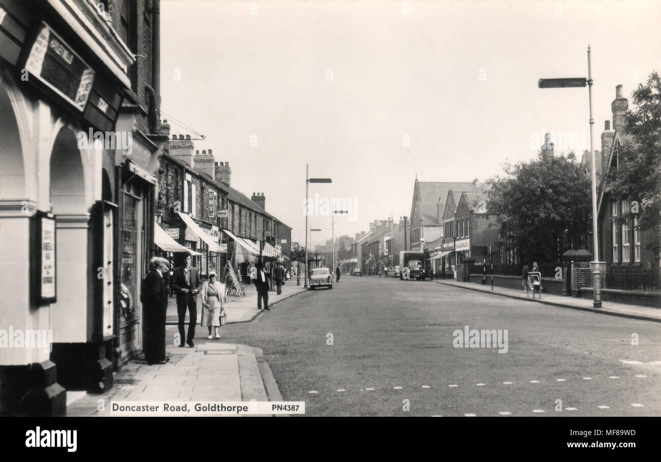 Doncaster Road Goldthorpe Stock Photo Alamy