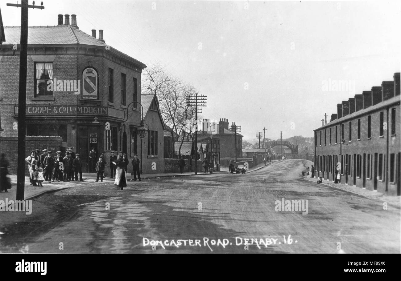 Doncaster Road Denaby Main Stock Photo Alamy