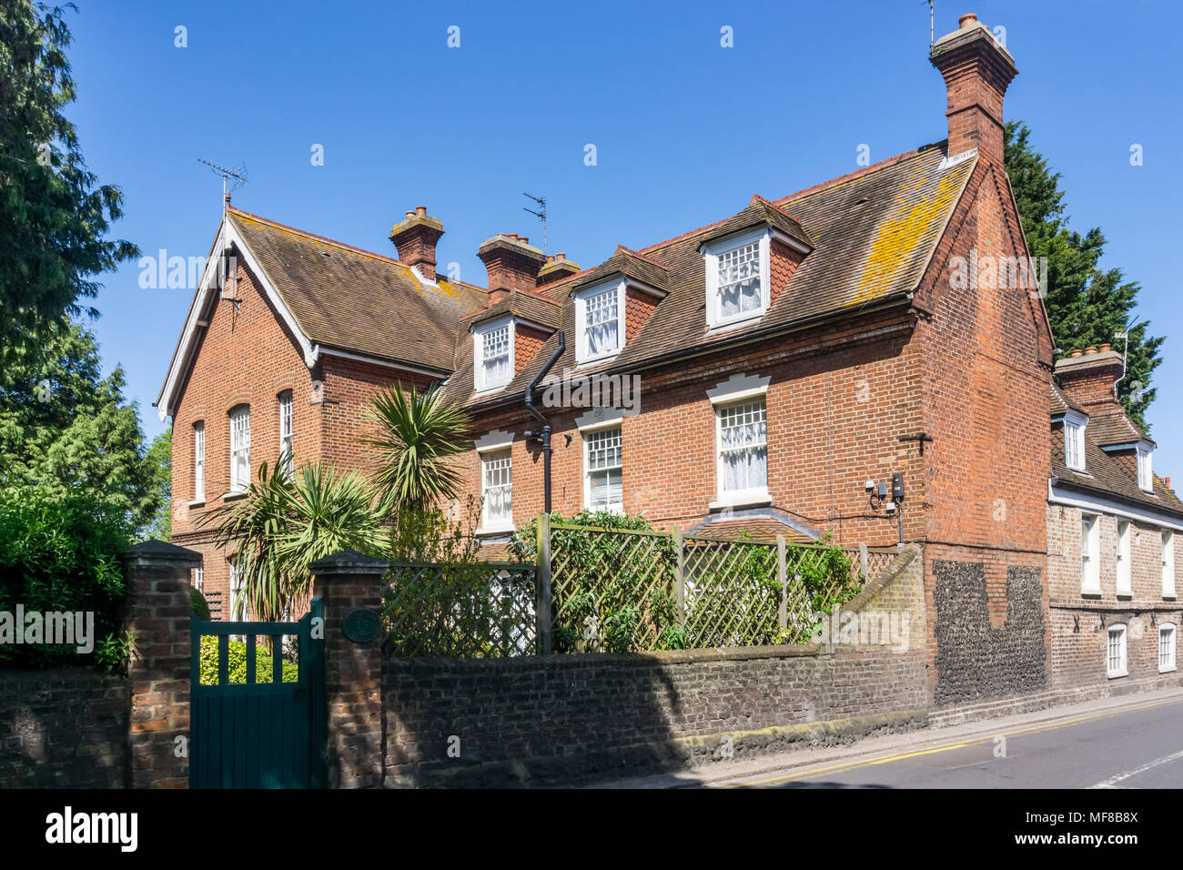 Hopeville House in St Peters, Broadstairs, was rented by the painter Walter Sickert in the 1930s. Stock Photo