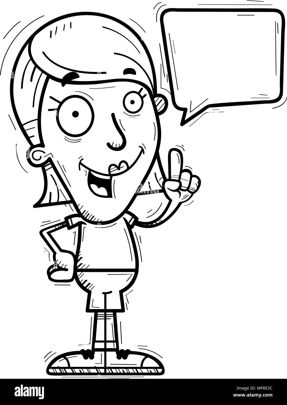 Cartoon girl talking hi-res stock photography and images - Page 5 - Alamy, image size:985x1390