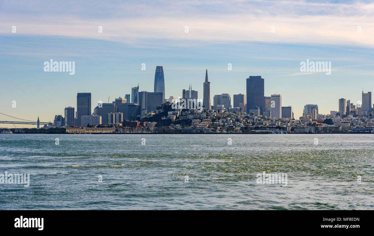 Skyline skyscrapers dusk california hi-res stock photography and images ...