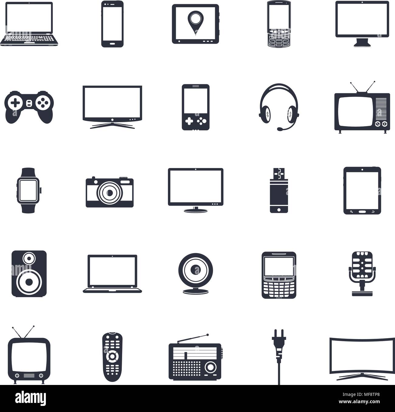conjunto de iconos de gadgets tecnológicos modernos 2230024 Vector en  Vecteezy