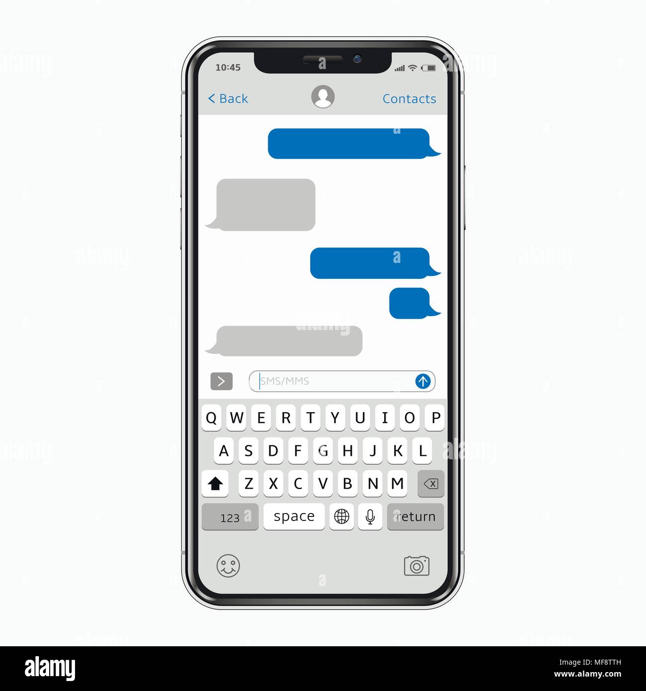 Phone Message Template Stock Vector