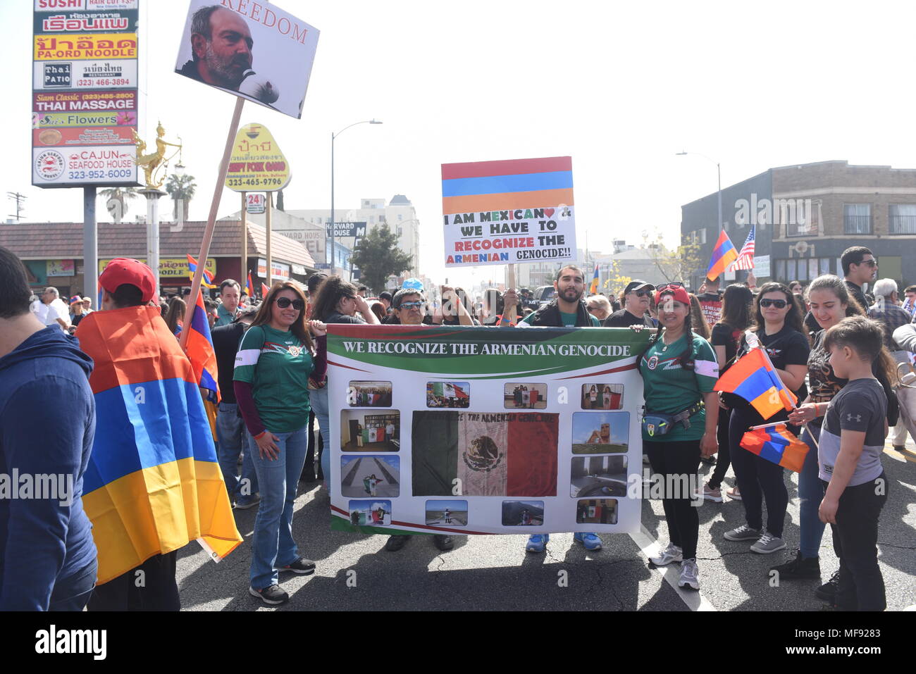 Los Angeles Usa April 24 2018 Los Angeles Mexican People