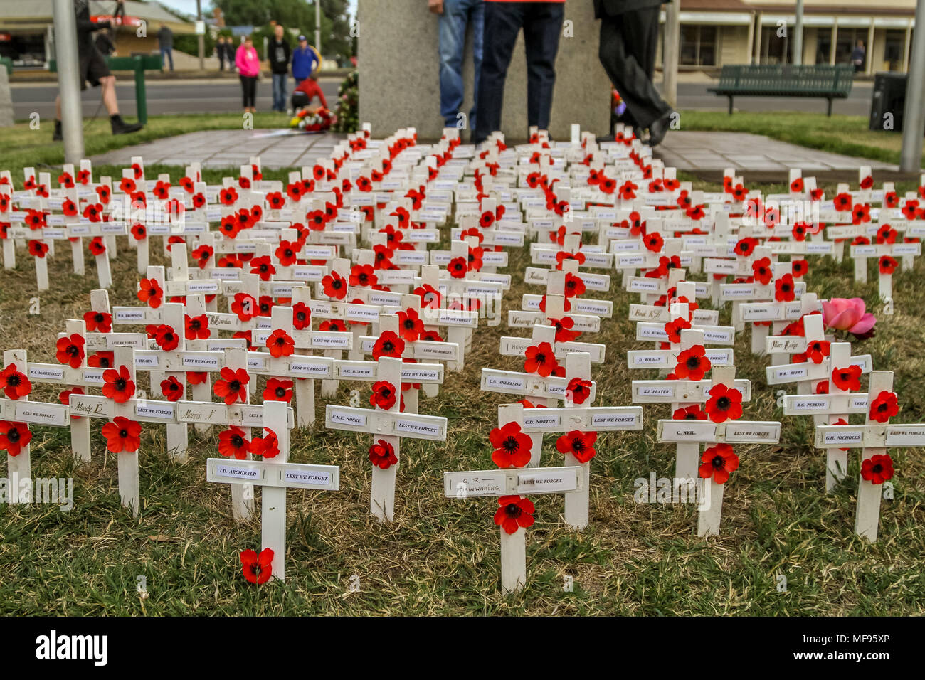 Ballarat Victoria Australia 25th April 2018 Anzac Day Ceremonies Across The Ballarat Region 2018 Marks The 103rd Year Anniversary Of The Australian And New Zealand Forces Landing On Gallipoli During World