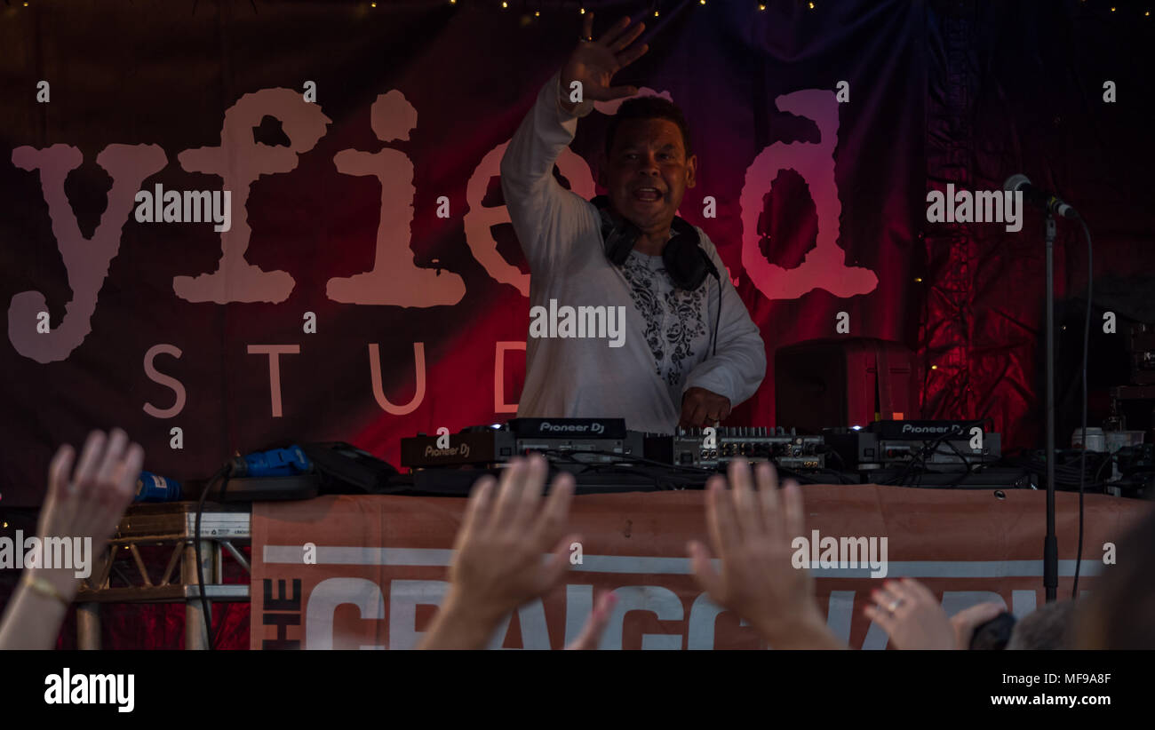 Craig Charles Performing on the Mayfield Studios Stage at at Victorious Festival 2017 Stock Photo