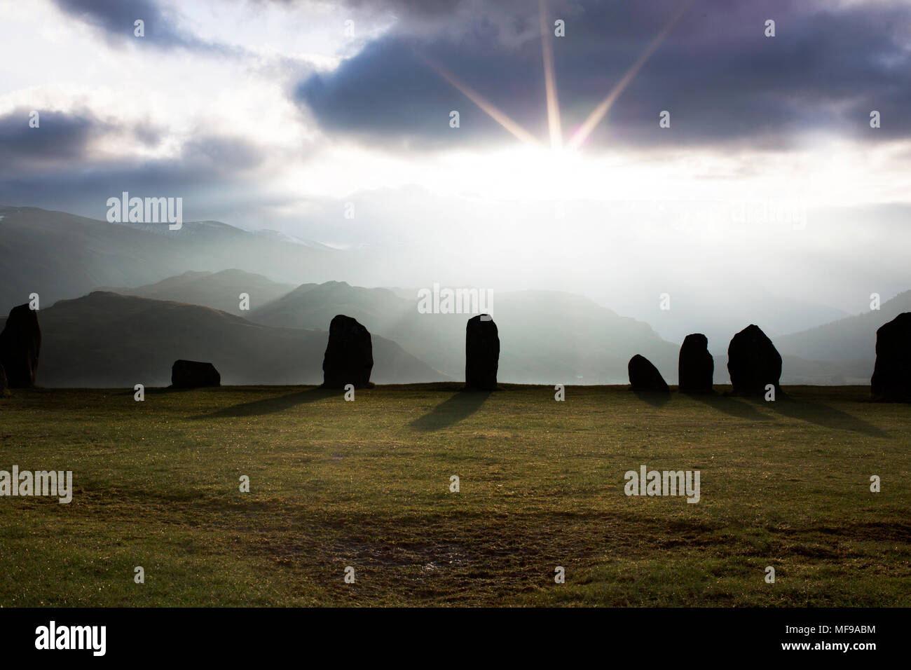 Castlerigg Stone Circle, Underskiddaw, Keswick Stock Photo