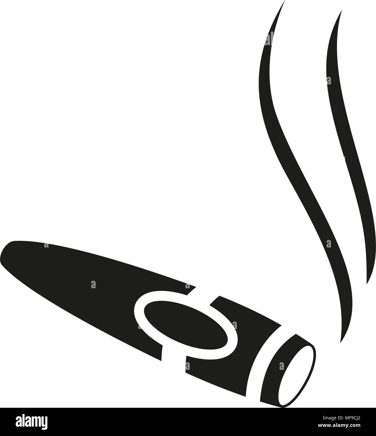 cigar vector black and white