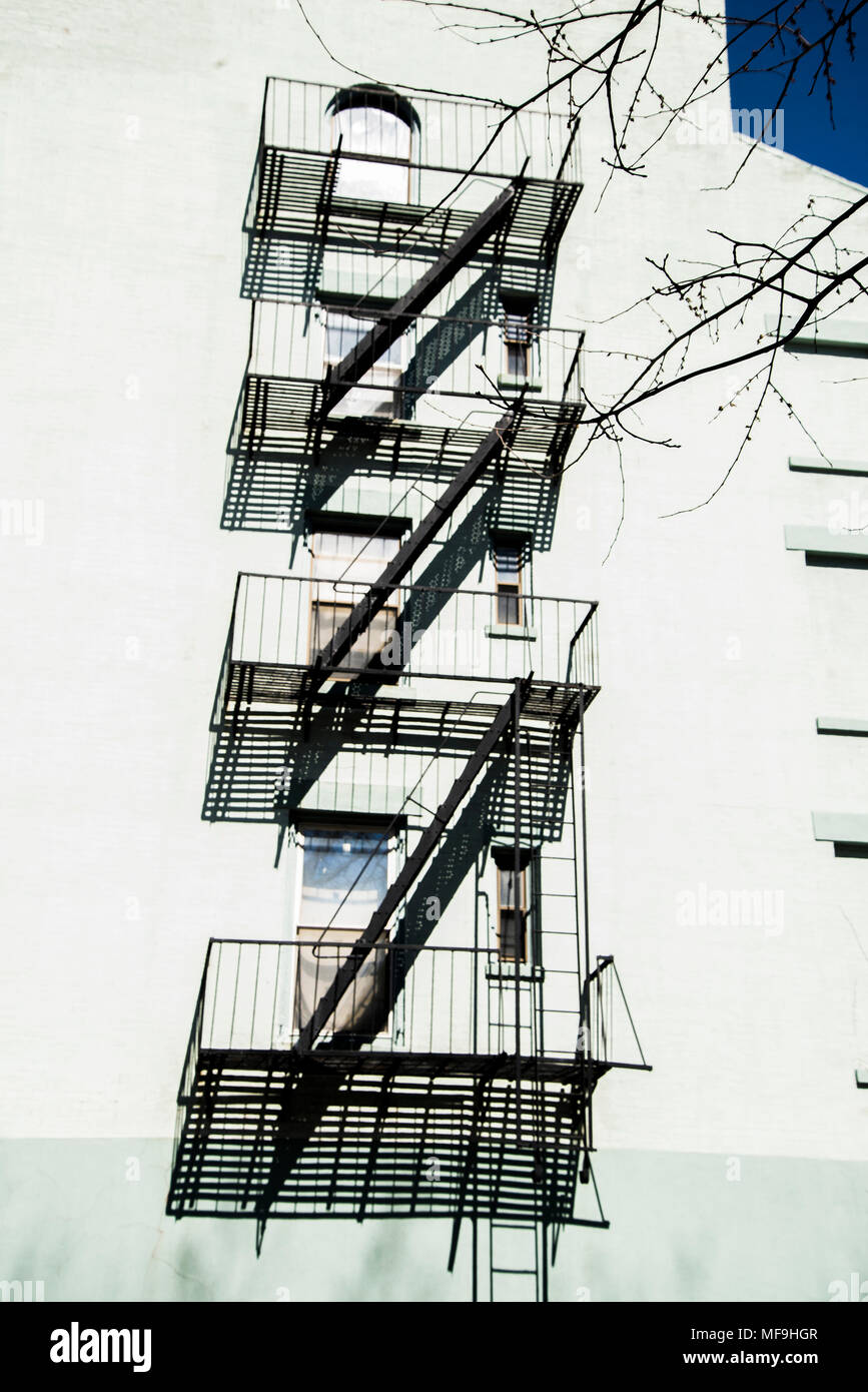 Fire escape in the building Stock Photo - Alamy