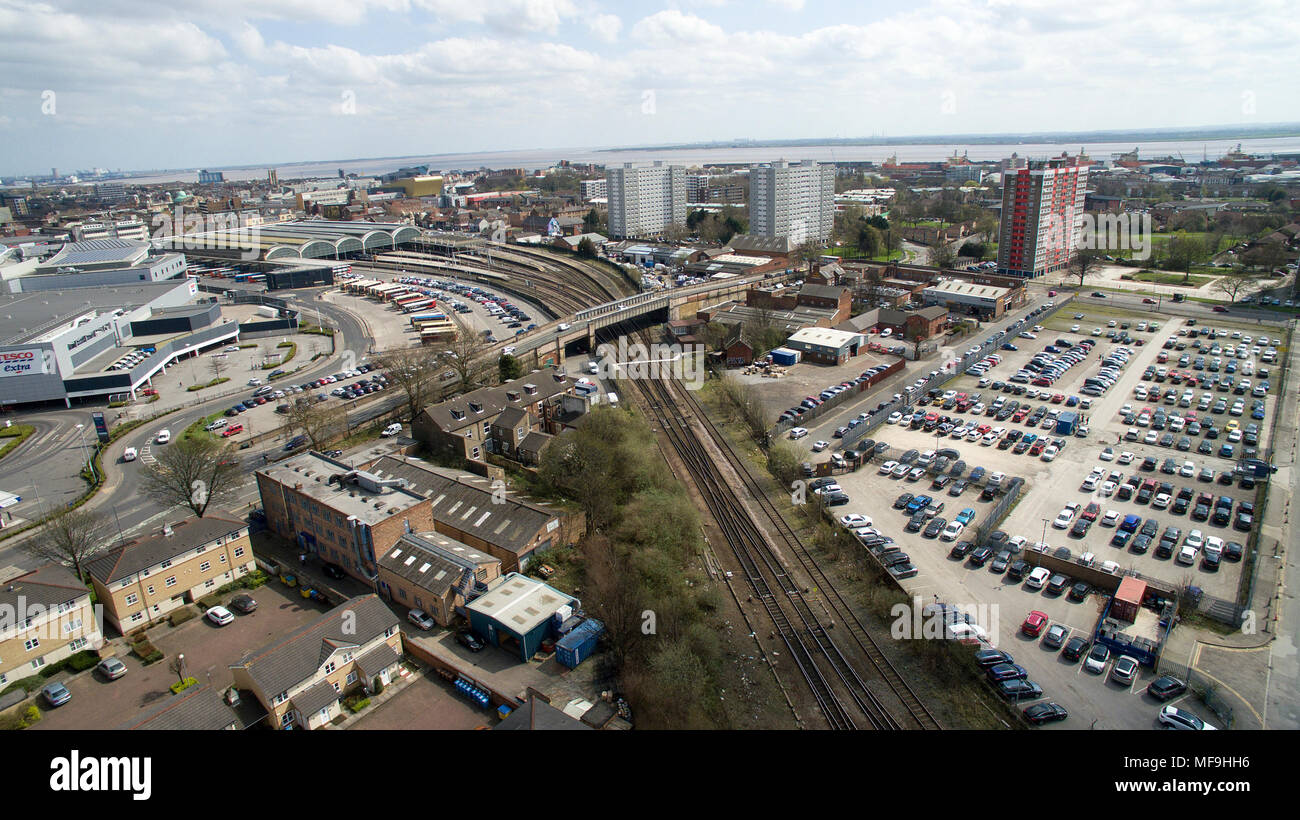 Hull interchange, Hull railway station, Kingston upon Hull Stock Photo
