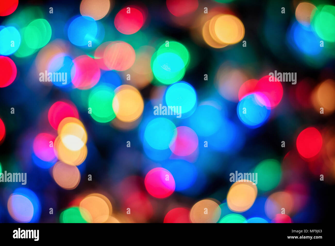 multicolored lights blurred as a background. New Year background ...