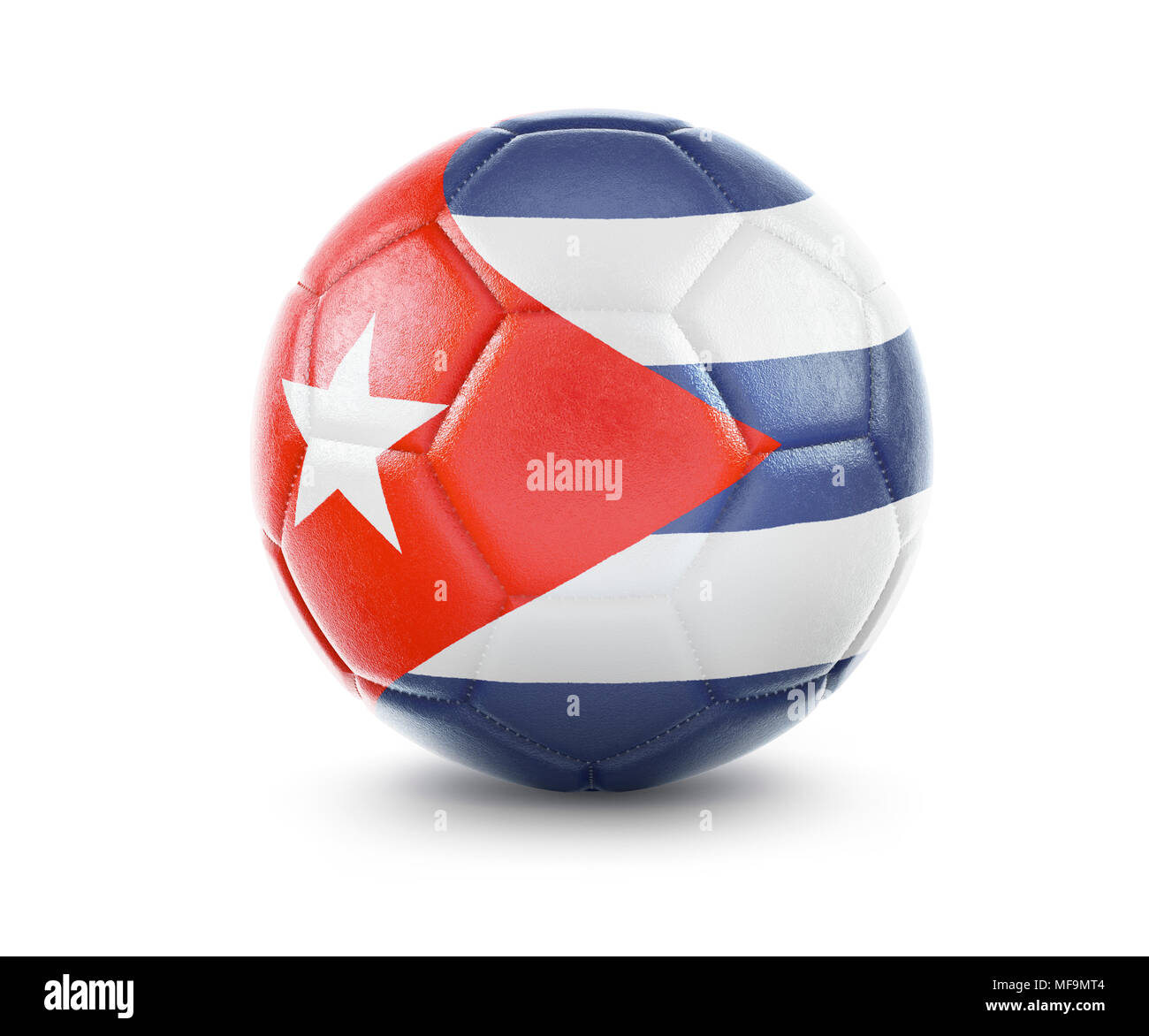 High qualitiy rendering of a soccer ball with the flag of Cuba.(series ...